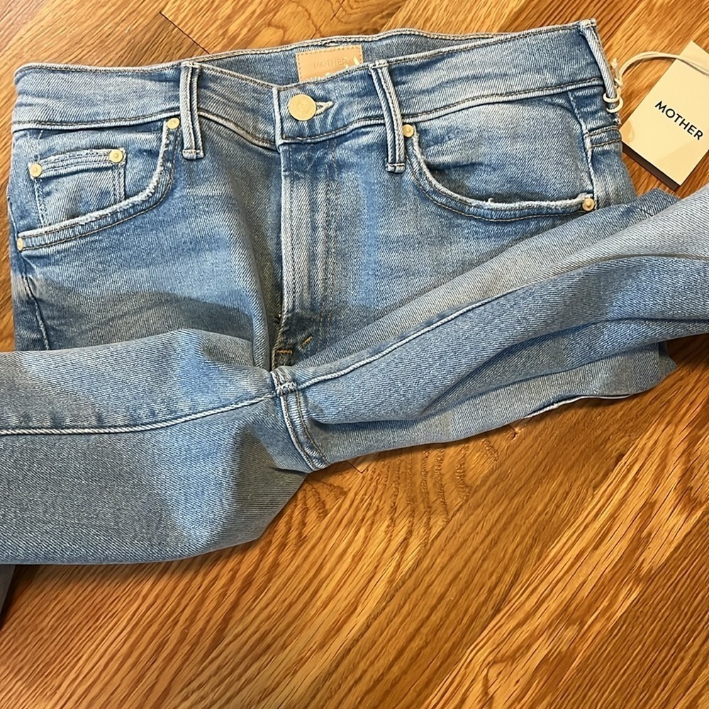 MOTHER The Insider Crop Step Fray Size 29 NWT - Picture 12 of 15